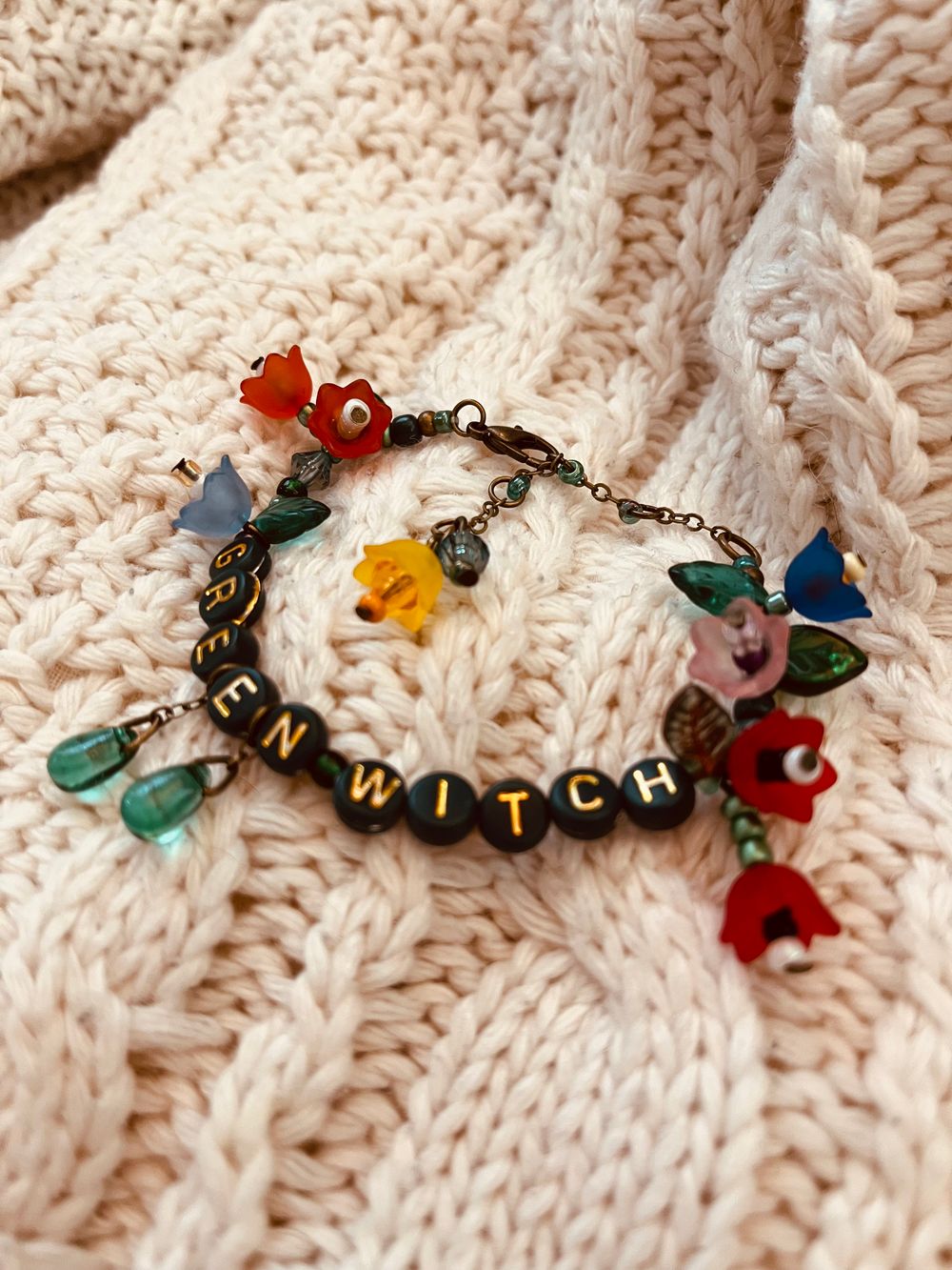 Green Witch Garden Friendship Bracelet 