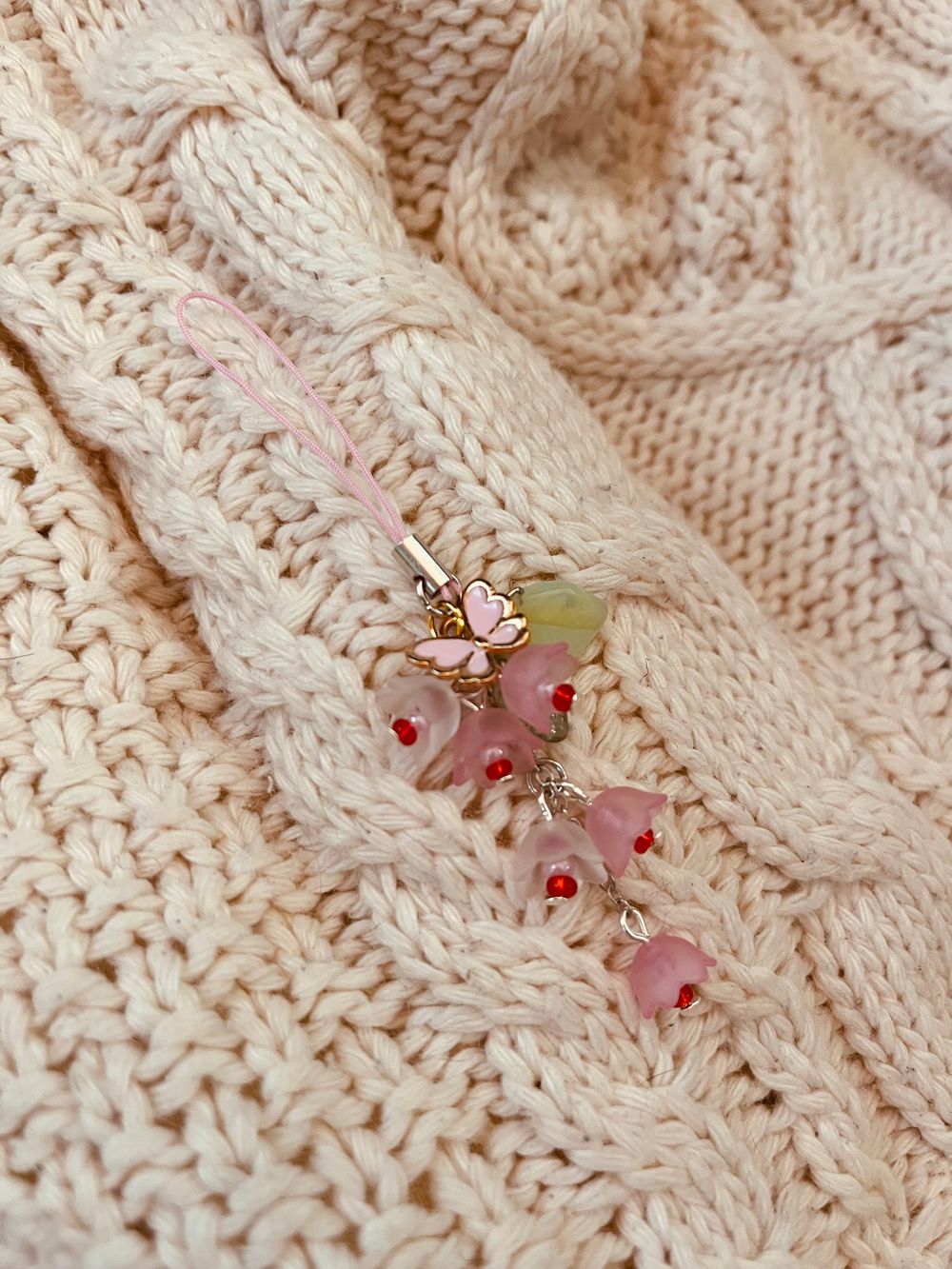 Sakura Butterfly Charm